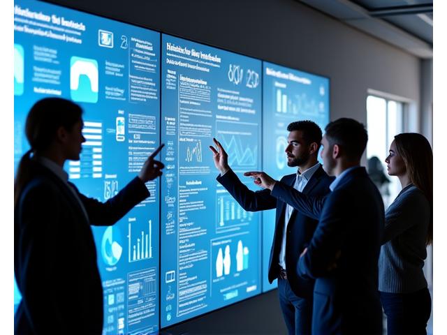 Diverse team collaborating on a blockchain diagram in a modern San Francisco office setting.