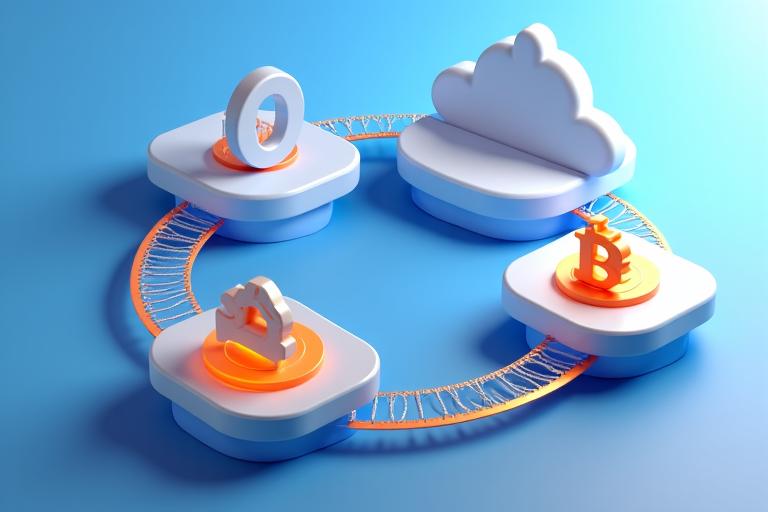 Illustration of a software development workflow with design, coding, testing, and deployment phases