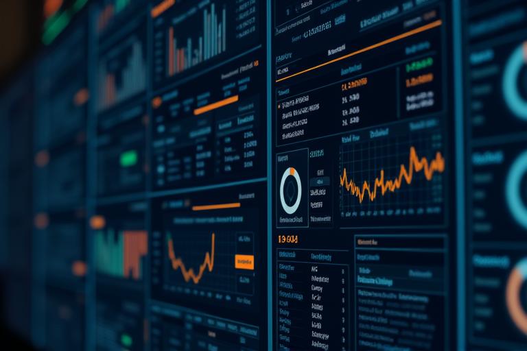 Institutional dashboard displaying risk metrics and portfolio analytics for blockchain derivatives