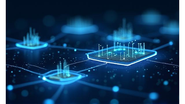 Interconnected blockchain networks symbolizing cross-chain asset support