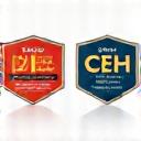 Badges for CISSP and CEH certifications prominently displayed