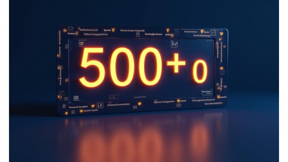 Infographic displaying key audit success metrics like '500+ Contracts Audited' and '0 Security Incidents'
